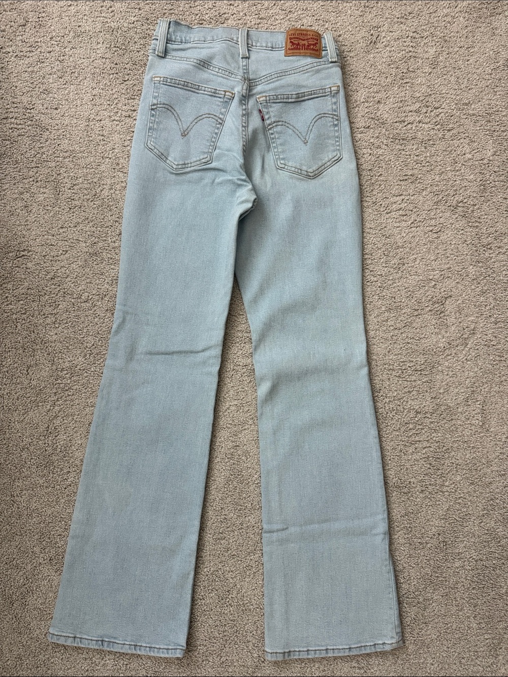 Levi's Light Blue High-Waist Flare Jeans